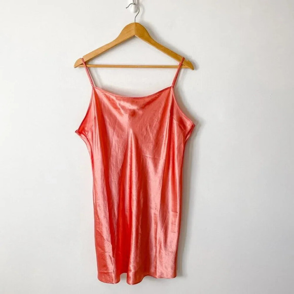 Aritzia Babaton Romero Slip Dress Pink Grapefruit Coral Size XL - Picture 3 of 7